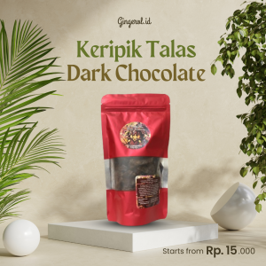 Keripik Talas Dark Chocolate